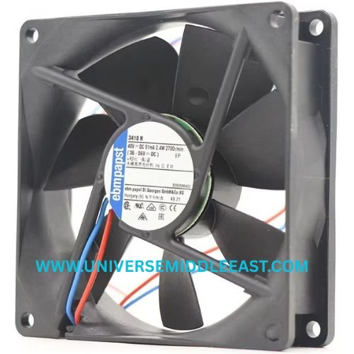 EBM-PAPST 3418N Axial Fan, 48 VDC, 92 × 92 × 25 mm