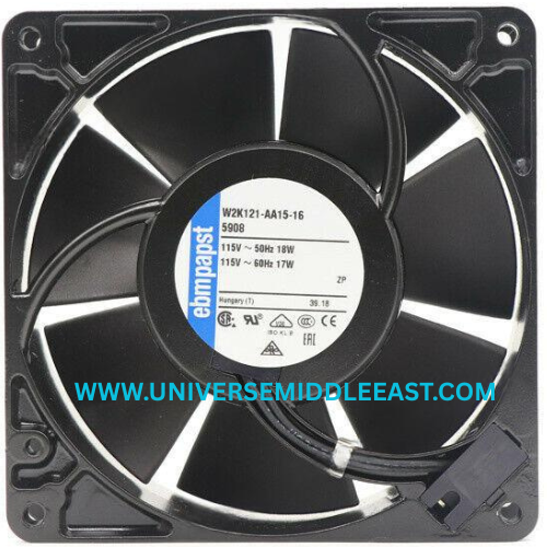 EBM-PAPST W2K121-AA15-16 (5908) Axial Fan, 230 VAC, 2600 RPM