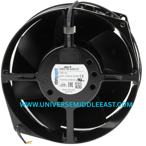 EBM-PAPST W2S130-AA03-01 Axial Fan, 230 VAC, 2550 RPM