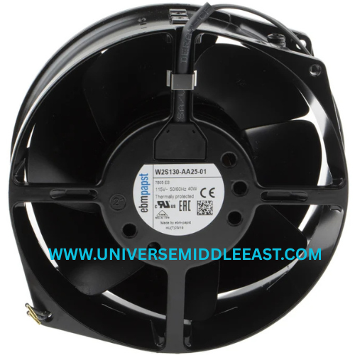 EBM-PAPST W2S130-AA25-01 Axial Fan, 115 VAC, 3250 RPM