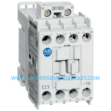 Allen‑Bradley 100‑C12EJ10 IEC Contactor, 12A, 24VDC 3-Pole